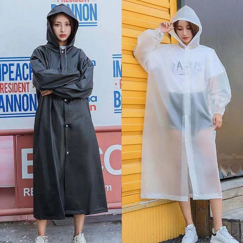 Mode Volwassen Waterdichte Lange Regenjas Vrouwen Mannen Regenjas Hooded Voor Outdoor Wandelen Reizen Vissen Klimmen Verdikte