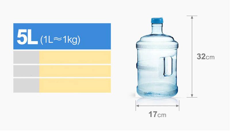 3.78l 19 liter pc vattenflaska matkvalitet plastkontor hushållsvatten dricksmaskin stor volym vattenhink: 5l