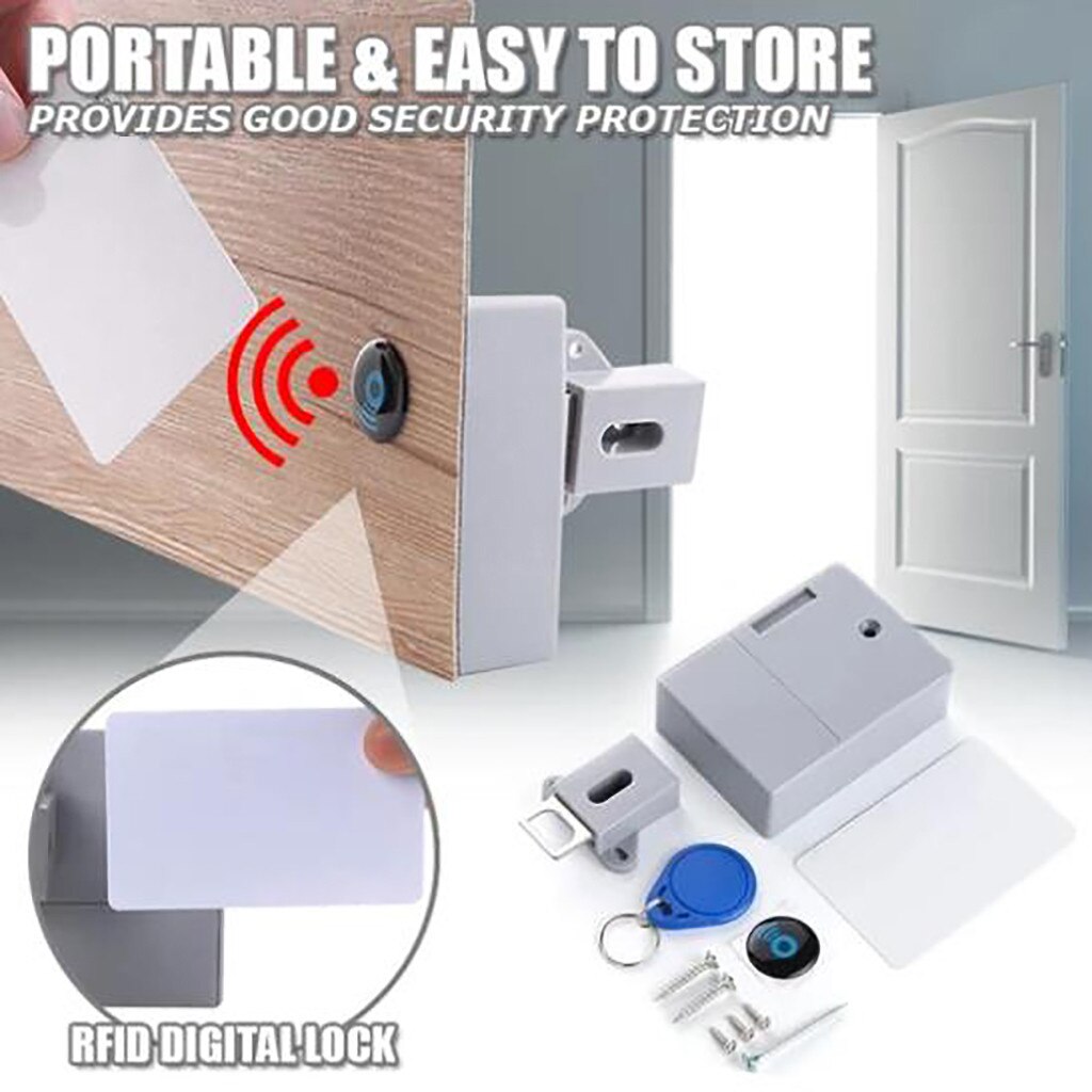 #20 Inductie Rfid Diy Verborgen Veiligheid Digitale Smart Kast Kast Lade Lock Home Improvement Praktische Draagbare