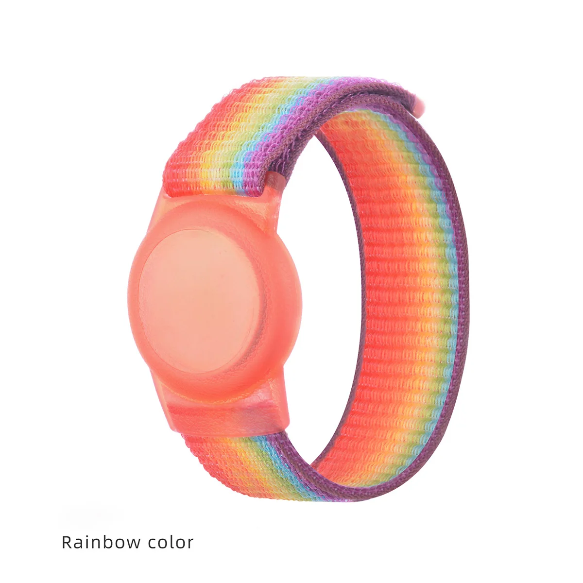 170/220mm for AirTags Bracelet Anti-lost Nylon Protective Sleeve Apple Airtag Tracking Locator Wristband Strap Bracelet: XS / Rose Gold