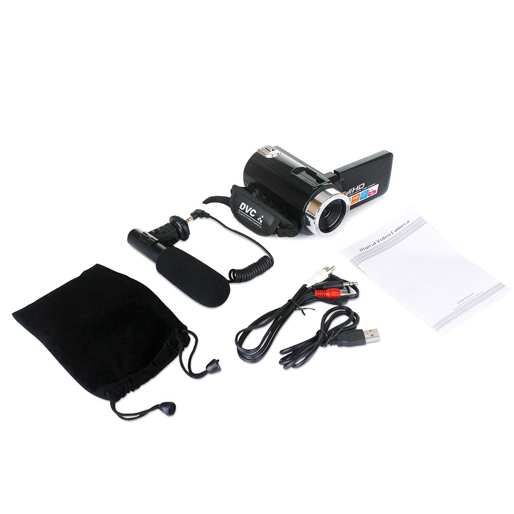 24.0mp 18x zoom digital filmadora portátil gravador de câmera vídeo profissional ao ar livre fotografia usb 2.0 hd completo coms sensor