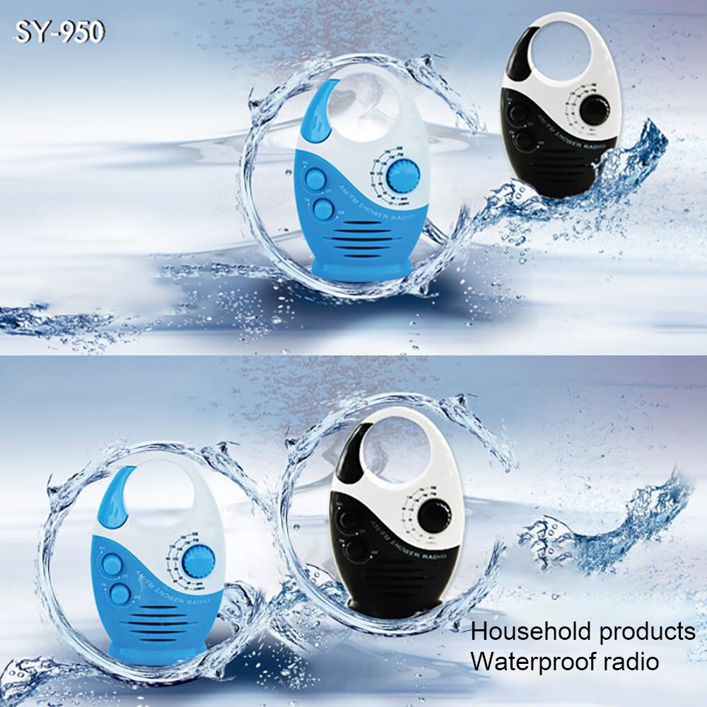 Badkamer Radio High Fidelity Draagbare Speaker Radio Waterdichte Douche Opknoping Muziek Fm Am Radio Set Voor Badkamer Badkamer Cabine