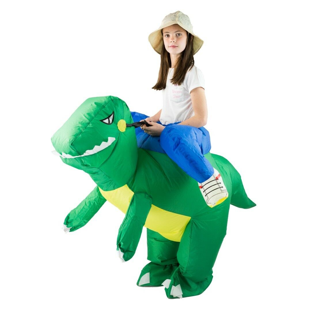 Lapset lasten lapset puhallettava dinosaurus eläin maskotti puku peli juhla fancy mekko halloween