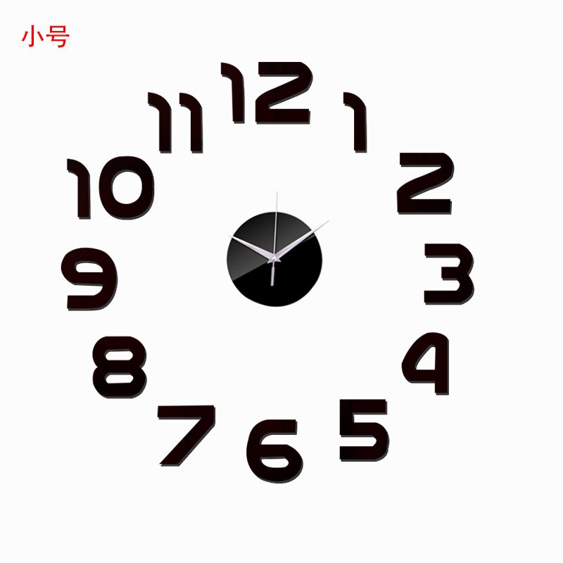 3D horloge murale miroir Stickers muraux salon Quartz montre décoration pour la maison bricolage horloges autocollant reloj de pared