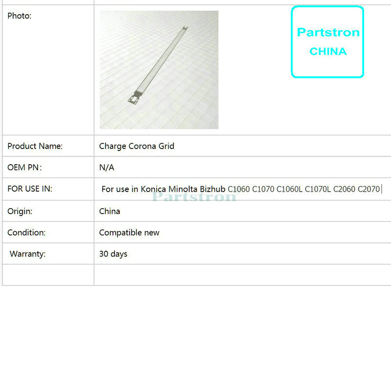 Long Life Charge Corona Grid For use in Konica Minolta Bizhub C1060 C1070 C1060L C1070L C2060 C2070