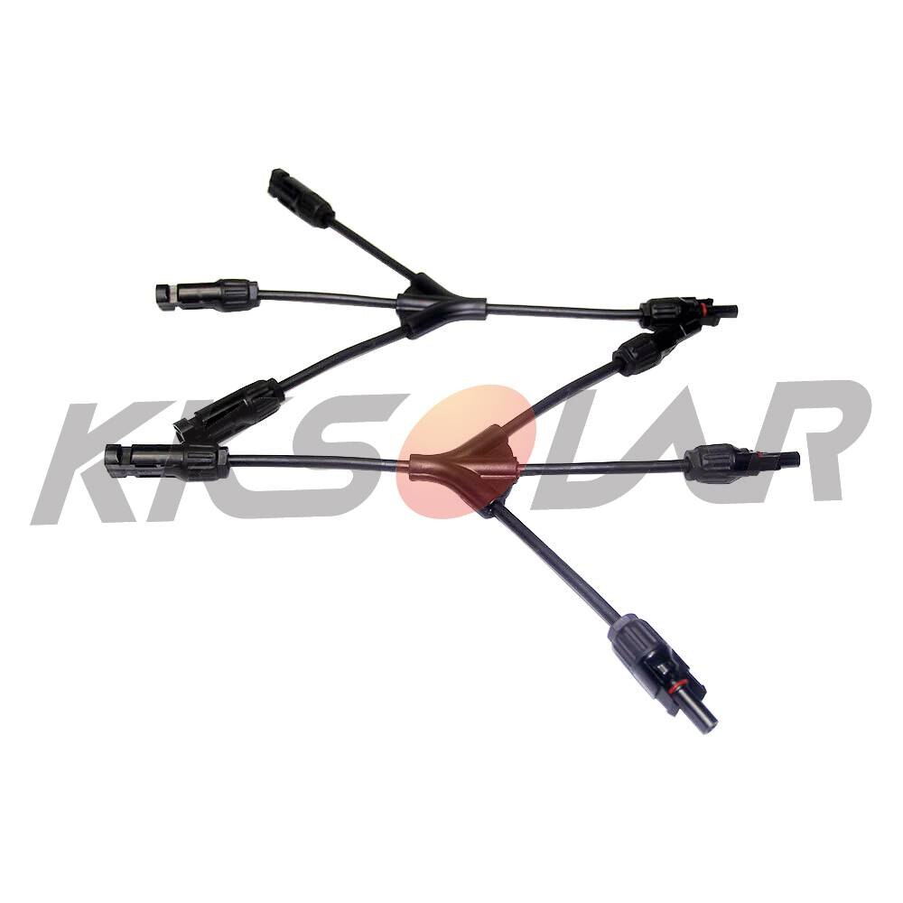 Solar Branch Cable Connectors Extra Long Solar Panel Parallel Connectors 1 to 3 Solar Cable Wire Plug Tool Kit