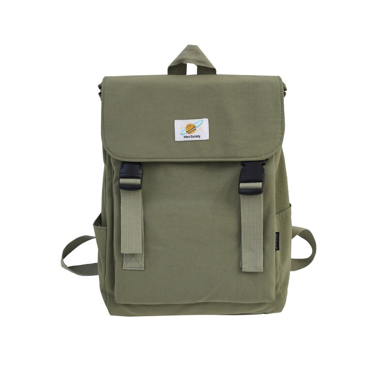 Waterdichte Rugzak Vrouwen Canvas Schooltassen Reistas Voor Tienermeisjes Rugzak Rugzak Dames Sac A Dos Mochila Mujer: green