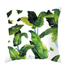 45 x 45cm växter blommigt kuddfodral tropiska löv kuddfodral kuddfodral för vardagsrum bedboom: 30