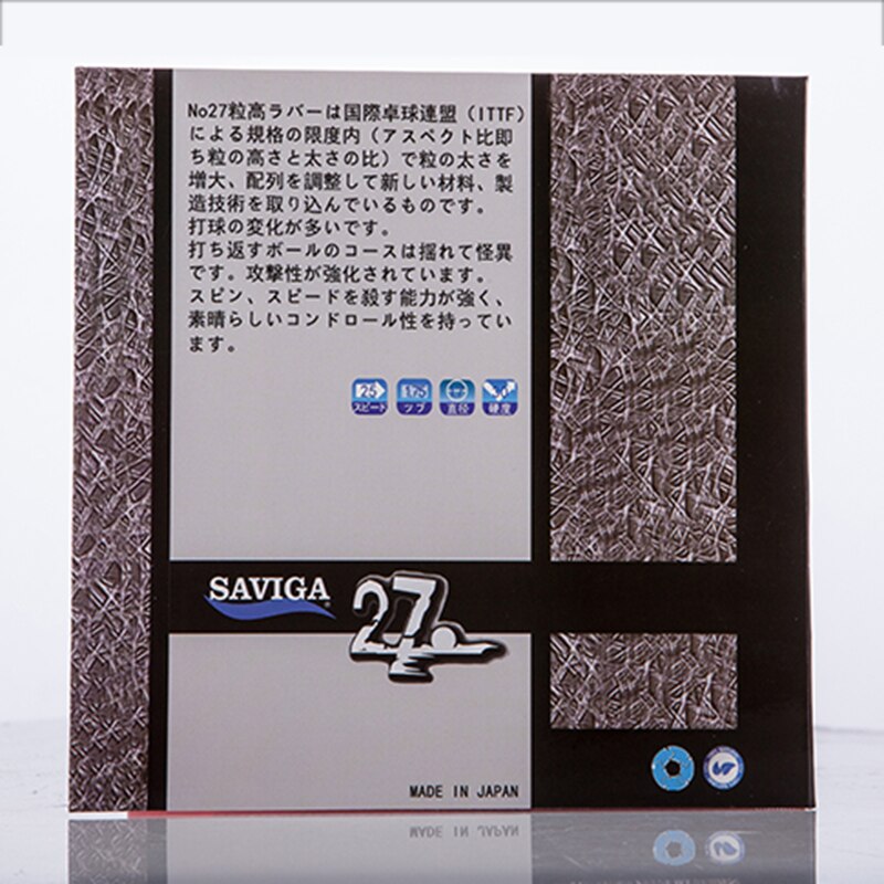 Dawei SAVIGA 27 OX Table Tennis Rubber without Sponge Long Pips Ping Pong Rubber Made in Japan