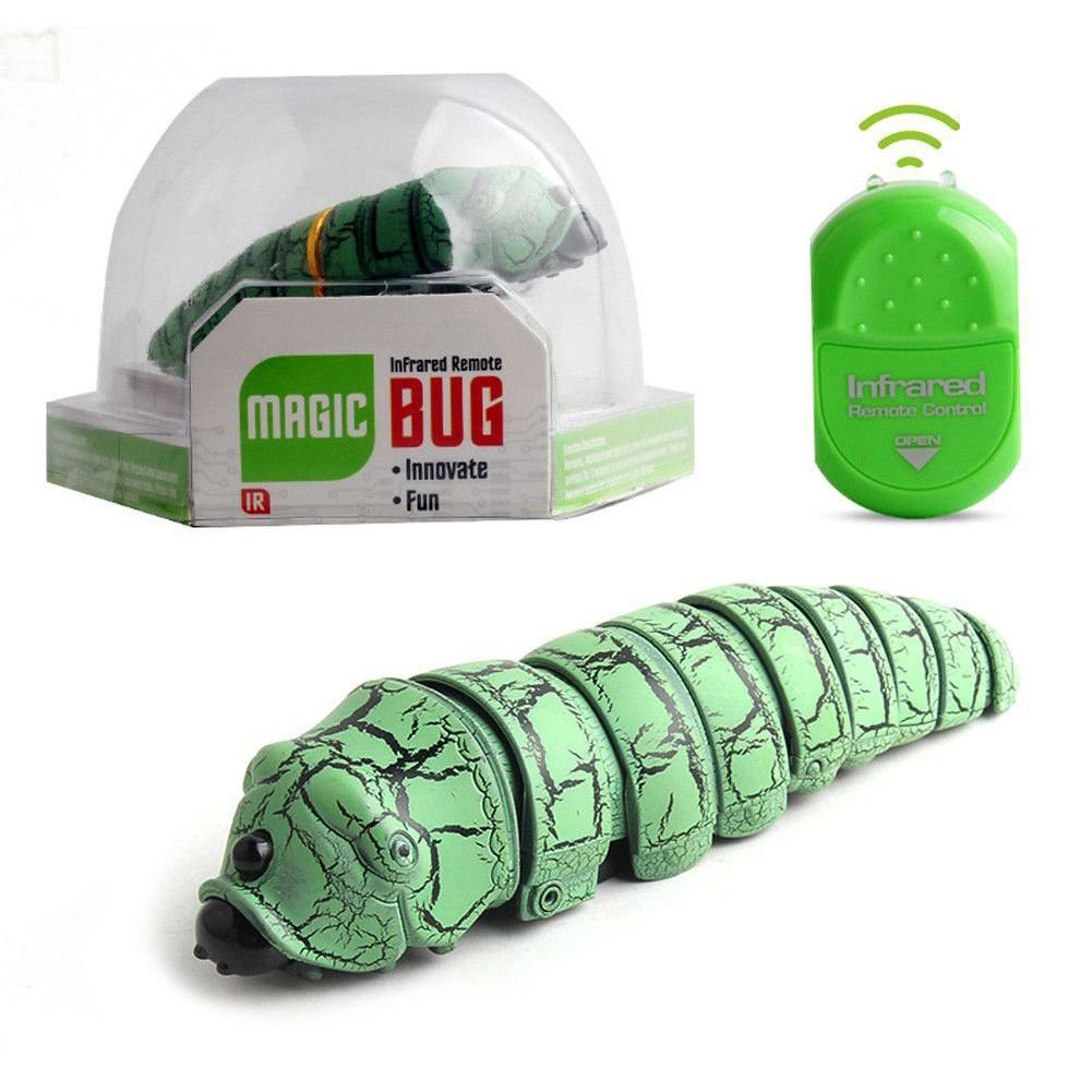 Oruga de insectos con Control remoto, juguete de plástico infrarrojo de simulación de animales para bromas, broma, juguetes difíciles para Halloween