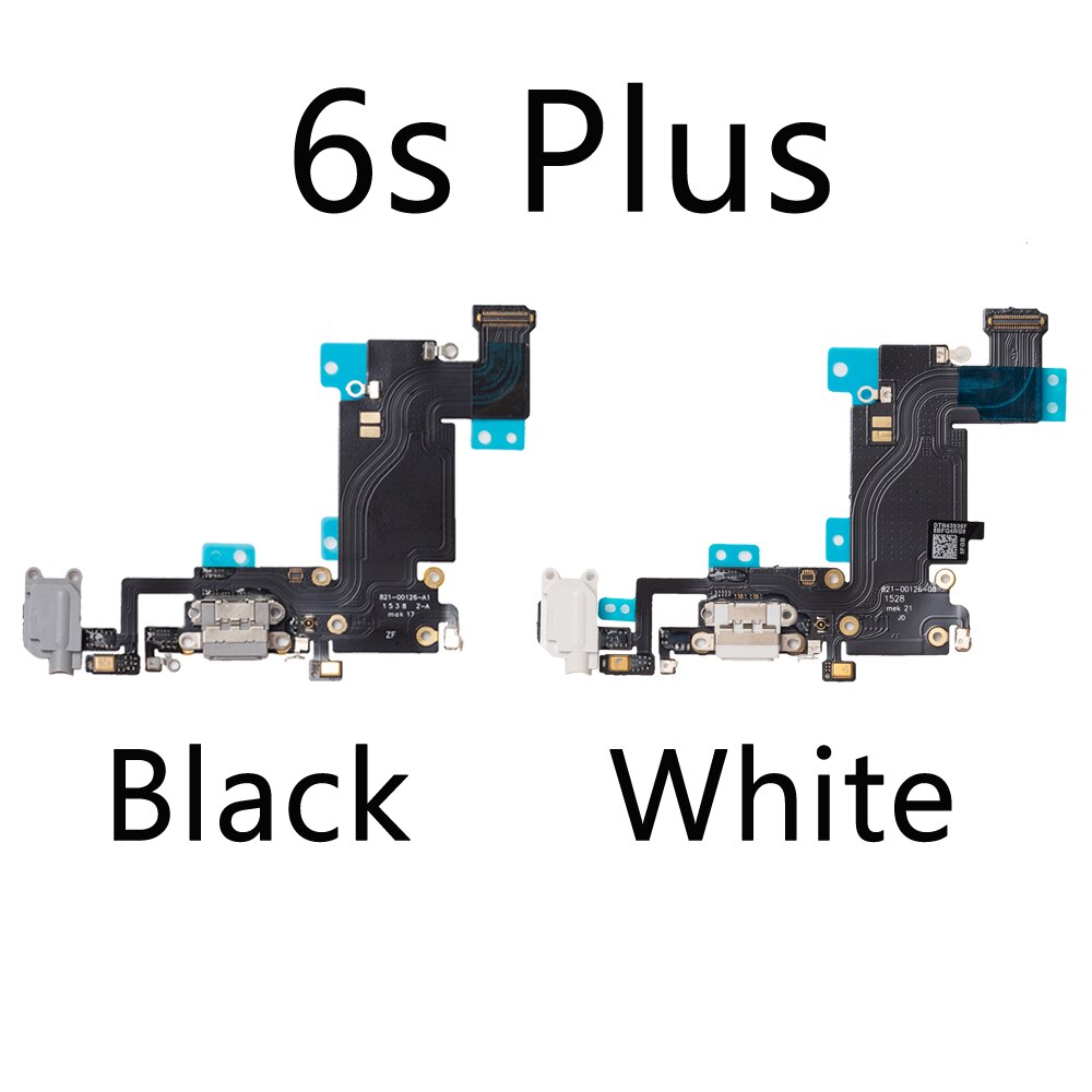 10 sztuk/partia ładowania Flex Cable dla iPhone 7 8 Plus XR XS max X USB ładowarka Port złącze dokujące z mikrofonem Flex Cable: 6S Plus Mix color