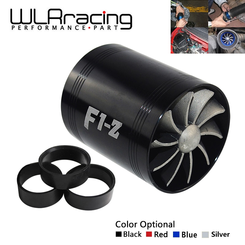 Auto Doppel Dual Turbo Luft Aufnahme Turbine Gas Treibstoff Sparer Fan Turbo Kompressor Turbine passen für Luft Aufnahme Schlauch Durchmesser 65-74mm