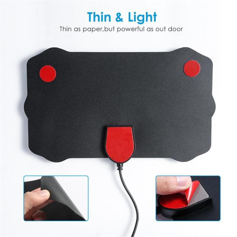 Antena Digital HDTV de 120 millas de Antena HD para interiores con amplificador de señal TV Radius Surf Fox Antena HD TV antenas aéreas