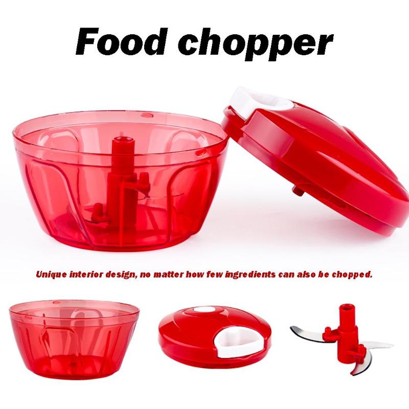 Handleiding Voedsel Chopper Abs Rvs Slijpmachines Fruit Cutter Vlees Rasp Ui Mincer Praktische Huishoudelijke Keuken Gereedschap