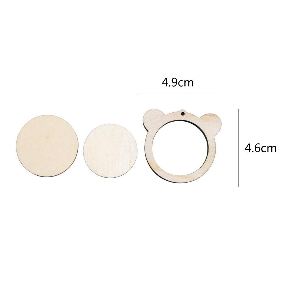 DIY Cross Stitch Sewing Hoop Handmade Stitches Crafts Tool Mini Wooden Hoop Ring Embroidery Fixed Frame: M
