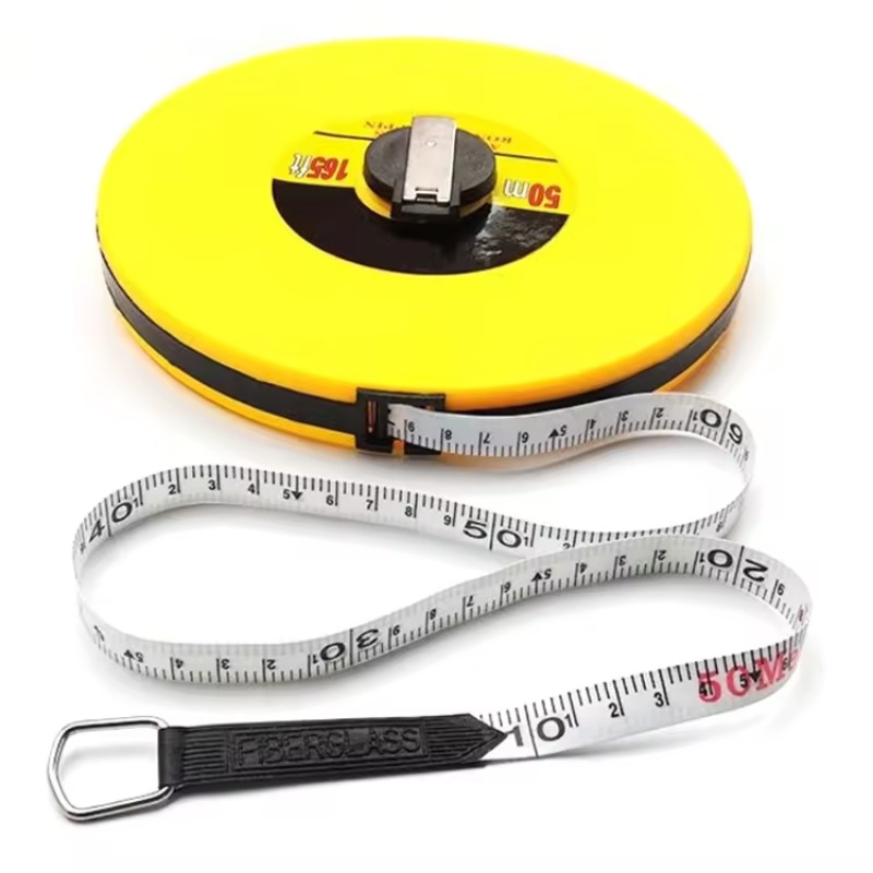 20M 30M 50M 100M Meetlint Metrische Ronde Glasvezel Lederen Tape Timmerman Afstand Meetgereedschap Meter Liniaal