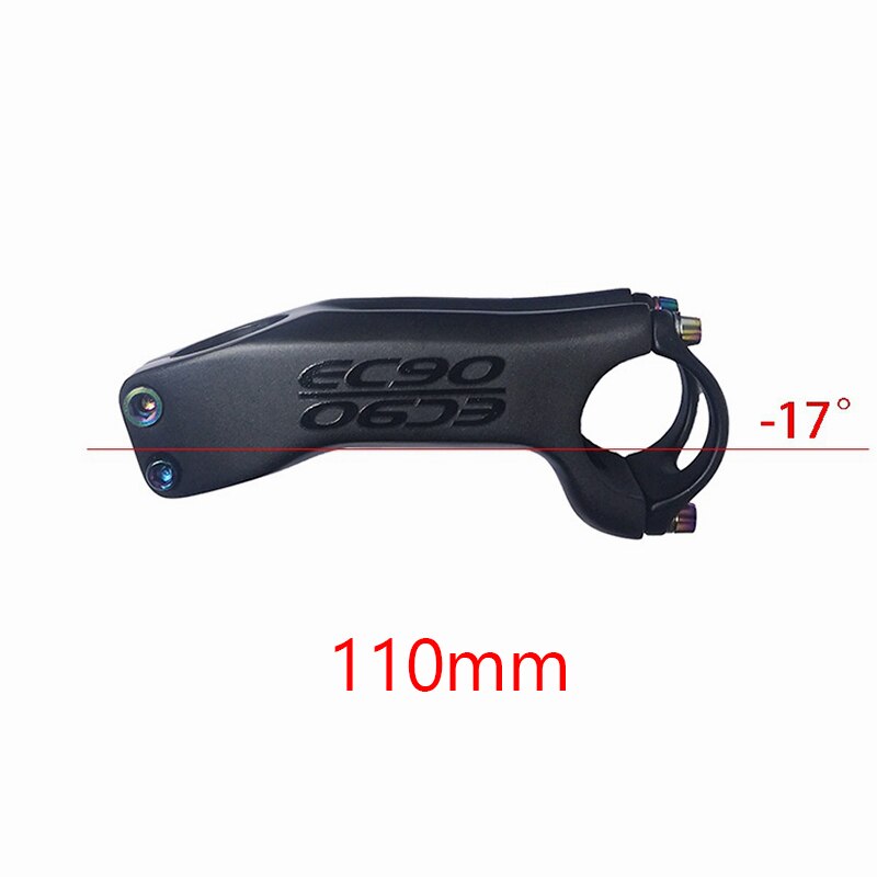 Carbon Stem EC90 Mountain Bike Stem Carbon Fiber Road Bike Handlebars Plus or Minus 6 Degrees/17 Degrees Road Bike Stem: 17-110mm