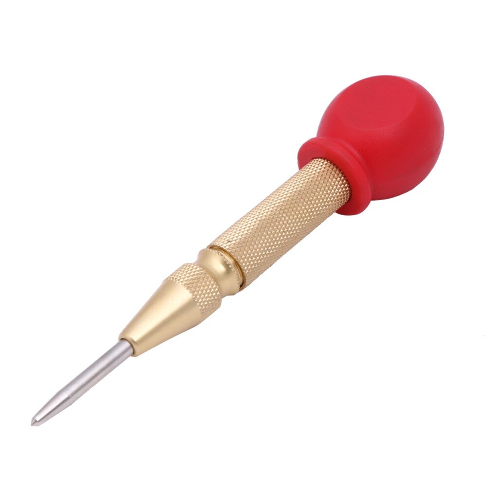 Silver/Gold HSS Center Punch Stator Punching Automatic Center Pin Punch Spring Loaded Marking Drilling Tool Impact Hole Punch