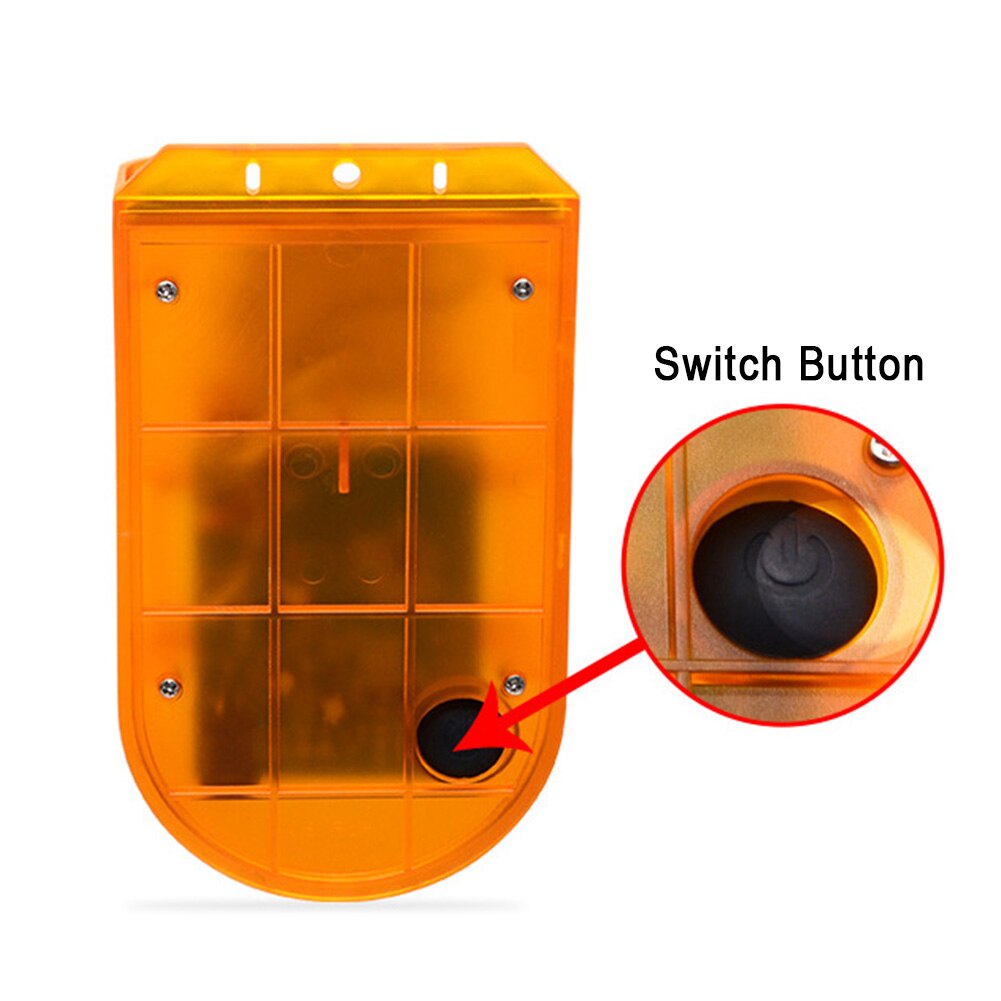 Factory ABS Warning Lamp Security Motion Sensor Outdoor LED Alarm Light Garden Solar Powered Wireless Patio Farm Home Safety