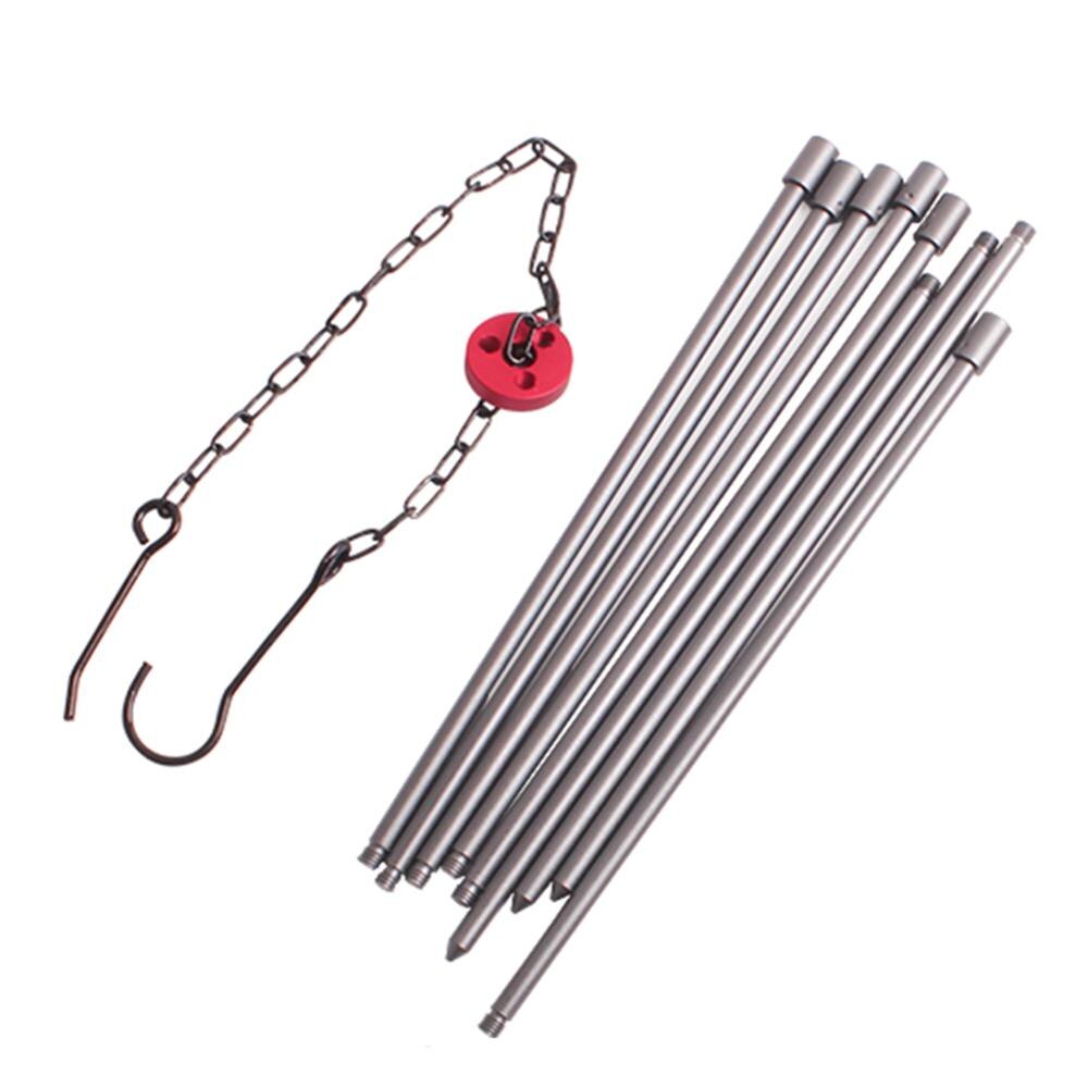 draussen Lagerfeuer Picknick Kochgeschirr Stativ dauerhaft Tragbare Aluminium Legierung Hängen Haken Kochen Topf Grill Camping Ausrügestochen