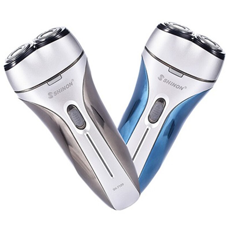 Rasoir électrique rotatif à lame flottante pour hommes, rechargeable, de voyage, pour barbe, appareil électronique