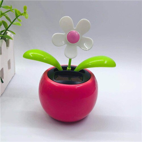 Funny Solar Powered Dancing Flower Swinging Toys Vibrant Automobile Dashboard Family Balcony Decoration For Friend: 14