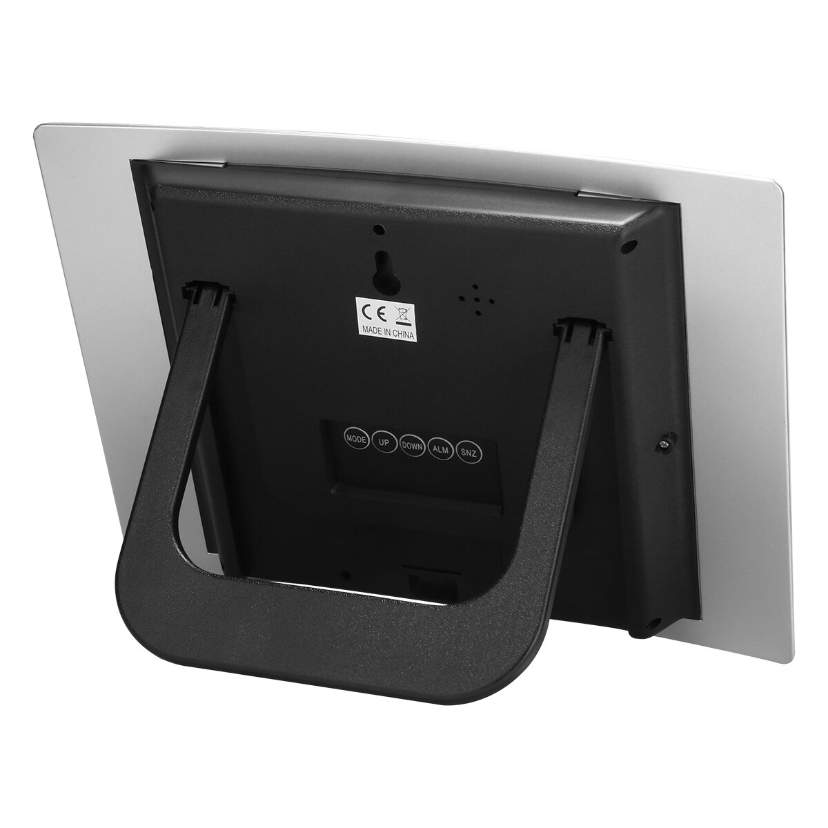 Digital Temperature Wall Clock Digital LCD Display Wall Alarm Clock Calendar Function 12/24 hour Display for Home Office Decor