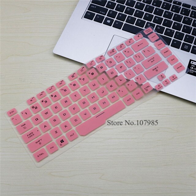 15.6 inch laptop Keyboard Cover skin For Asus rog strix G hero iii Scar 3 gl531 G531GT G531GW G531G G531GU G531GD G531GV: Pink