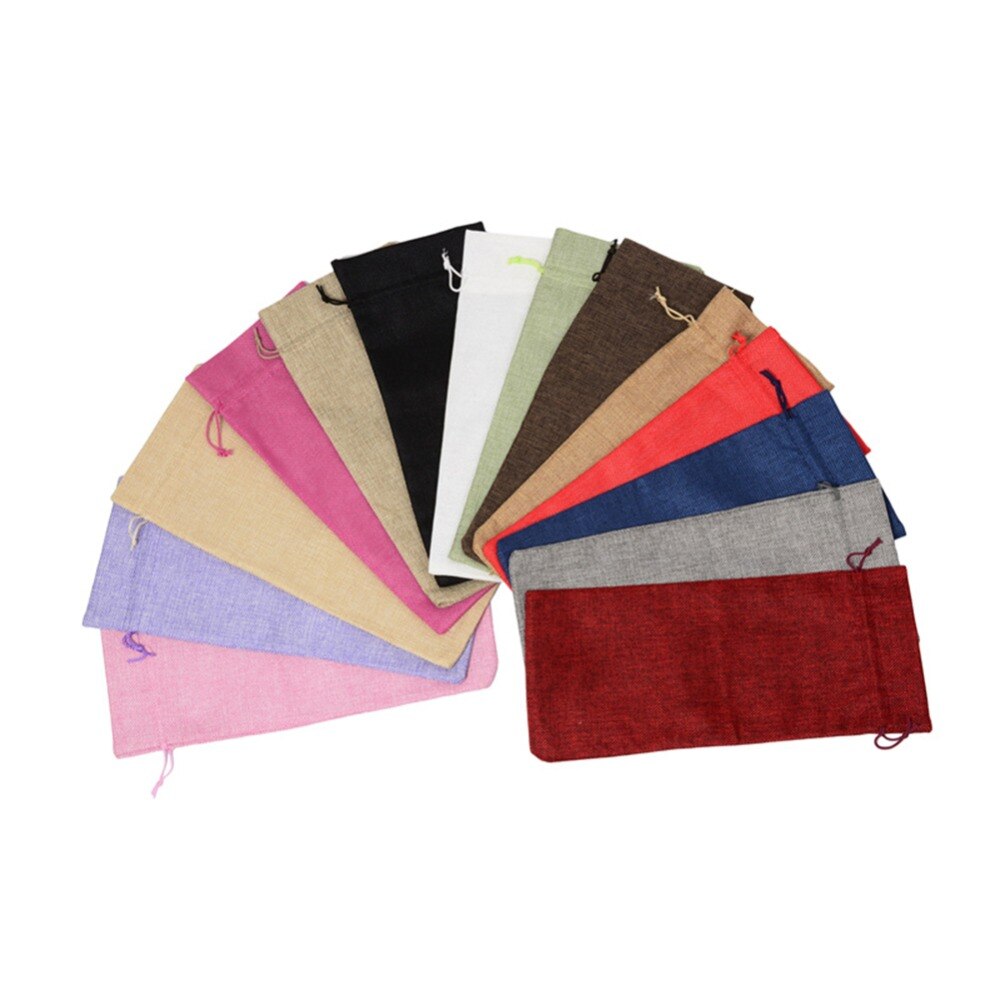 Jute Wijn Zakken rode wijn Fles Covers Champagne Pouch jute Verpakking Zak Bruiloft Verjaardagsfeestje Decoratie Wijn Zakken