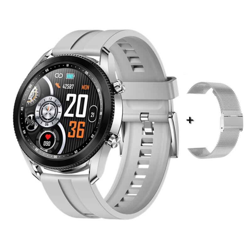 Inteligentny zegarek mężczyźni TK88 obrotowy ekran Bezel Bluetooth muzyka prognoza pogody ciśnienie krwi SPO2 Smartwatch dla androida iPhone: F