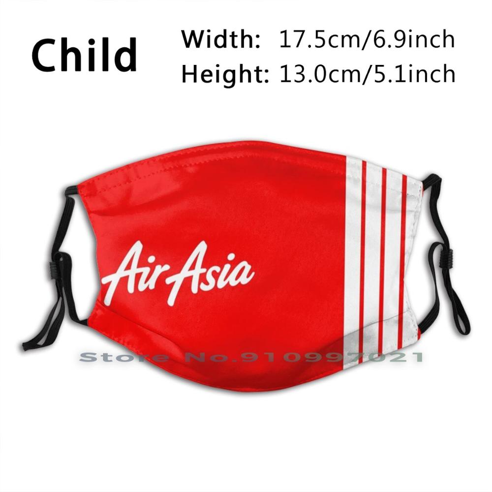 Air Asia Mask | | Apparels Scarf Mask Neck Warmer Face Wraps Foulard Bandana Mascarillas Airasia Aviation Fly Captain Pilot: Child Mask