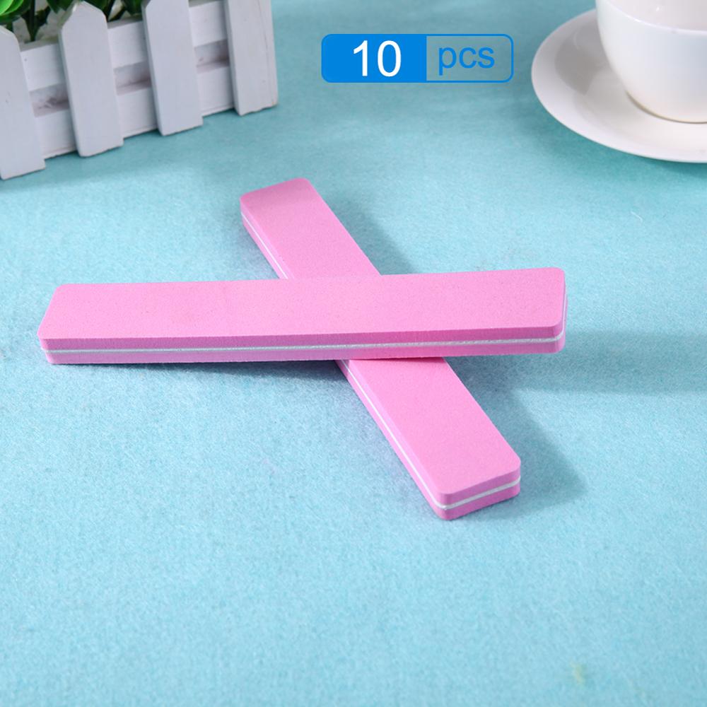 10 Stuks Nagelvijlen Blok Buffer Voor Manicure Uv Gel Polijstmachine Nagellak Bestanden Manicure Pedicure Buffers Tips Nail Gereedschap