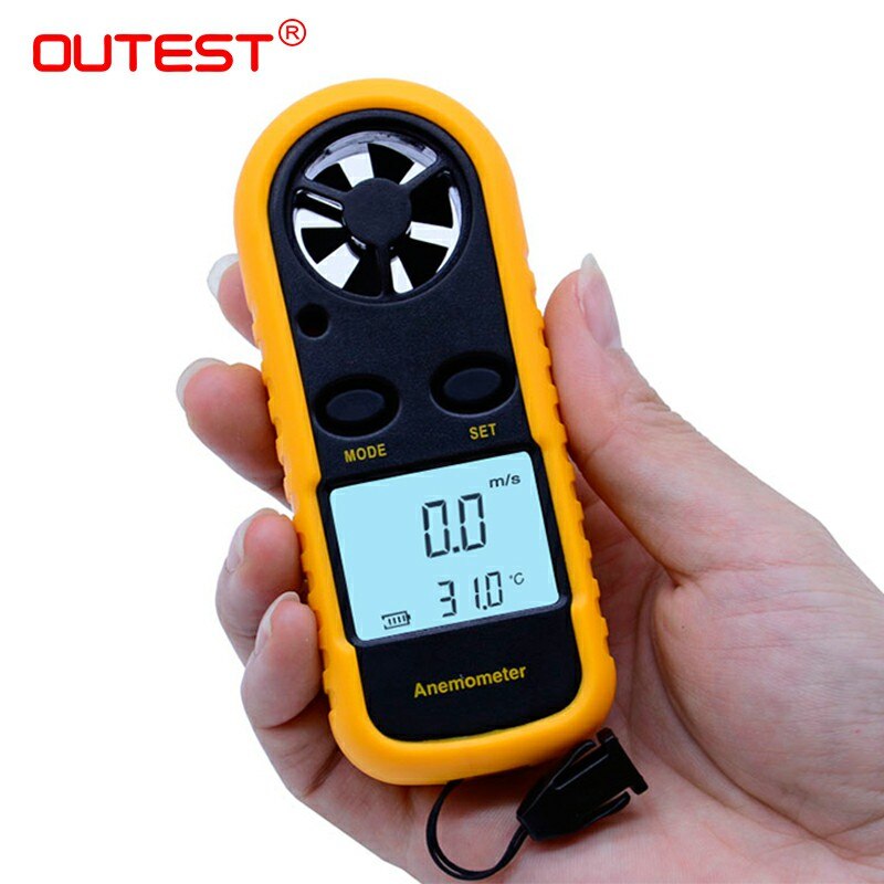 Anémomètre Numérique GM816 Avec Thermomètre - Mesure Vitesse Du Vent Et Température Air
