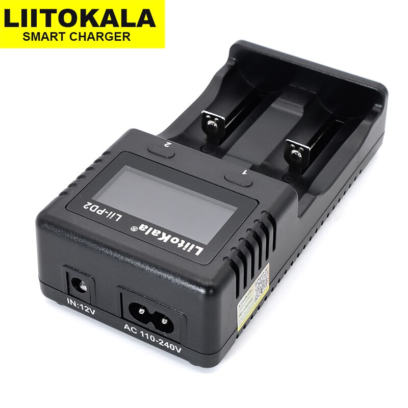 Liitokala Lii-PD2 Batterij Oplader Voor 18650 26650 21700 18350 Aa Aaa 3.7V/3.2V/1.2V Lithium Nimh Batterijen