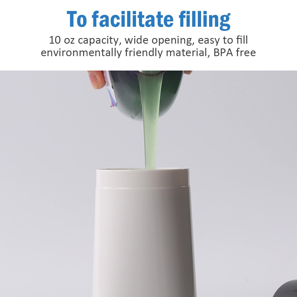 Manual Press Liquid Soap Dispenser Refillable Bottle Dispensers For Dishwashing Hand Washing Shampoo Soap Container