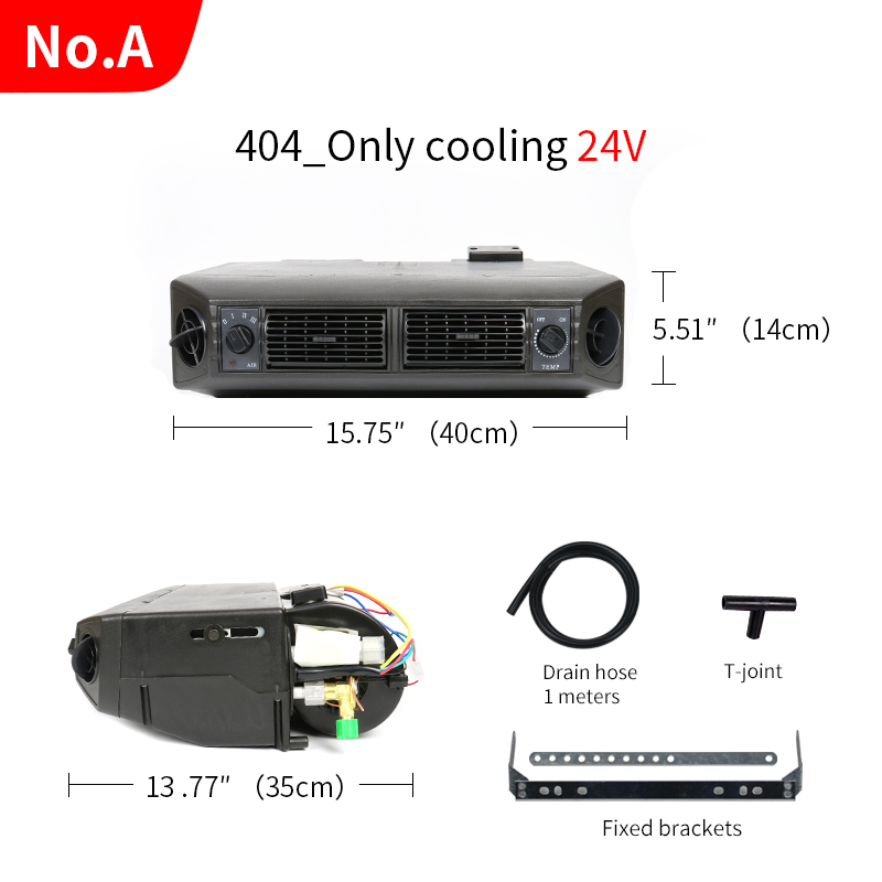 Nachrüst-universal-klimaanlagen-verdampfereinheit 12v 24v für lkw, zugmaschine, transporter, pickup-klimaanlage: Weiß