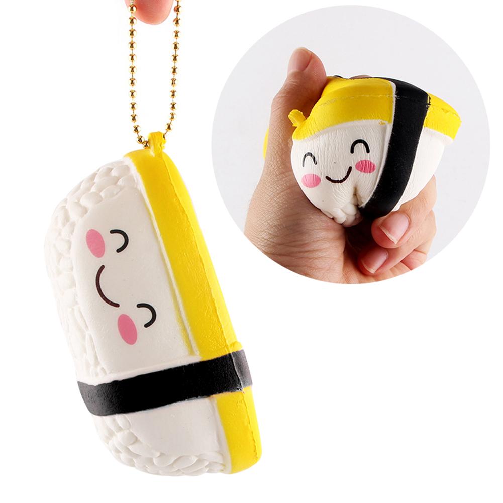 Cute Sushis Pendant Squishys Slow Rising Stress Reliever Kids Adults Squeeze Toys squeeze Squishys stress relief toy