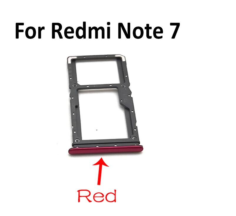 Bandeja de tarjeta SIM para Xiaomi Redmi Note 5, 6, 8, 7 Pro, piezas de repuesto, novedad: Rredmi Note 7 red