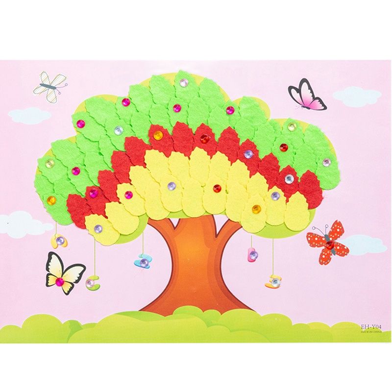 2 pz/lotto adesivi stereoscopici 3D pasta fatta a mano scuola materna creatività Non tessuta cervello gioco apprendimento educazione artigianato giocattoli