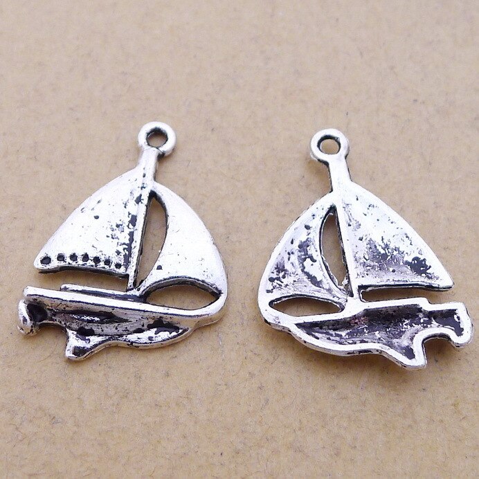 50pcs Mouse Charms For Jewelry Making - Antique Silver 24mm Pendant Charms