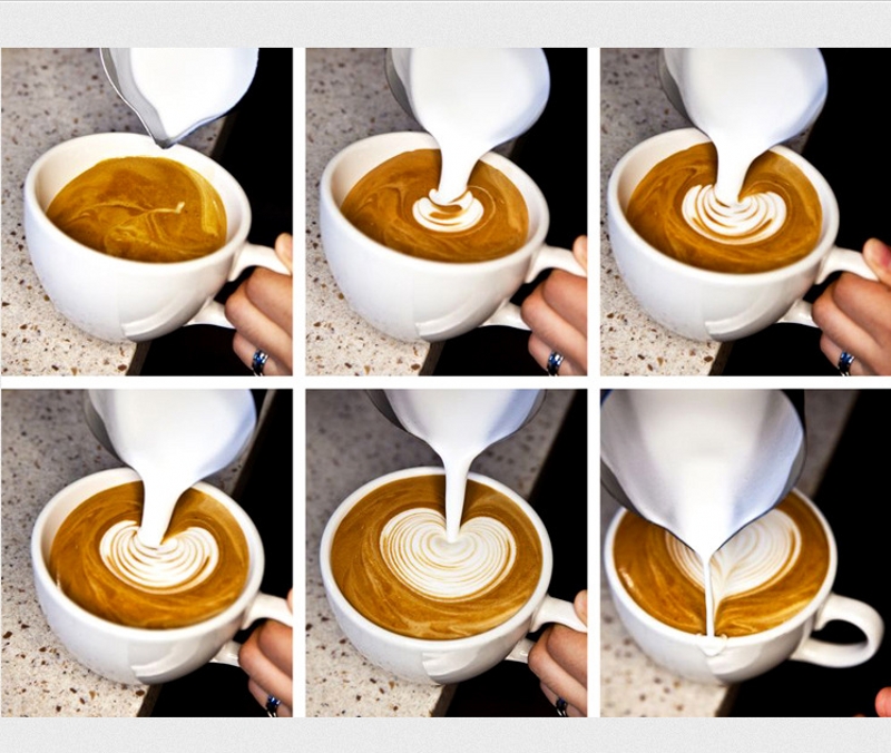 Latte's Art Rvs 350/600/1000/1500/2000 ml Opschuimen Werper Stoom & Melkschuim melk voor Perfecte Lattes & Cappuccino