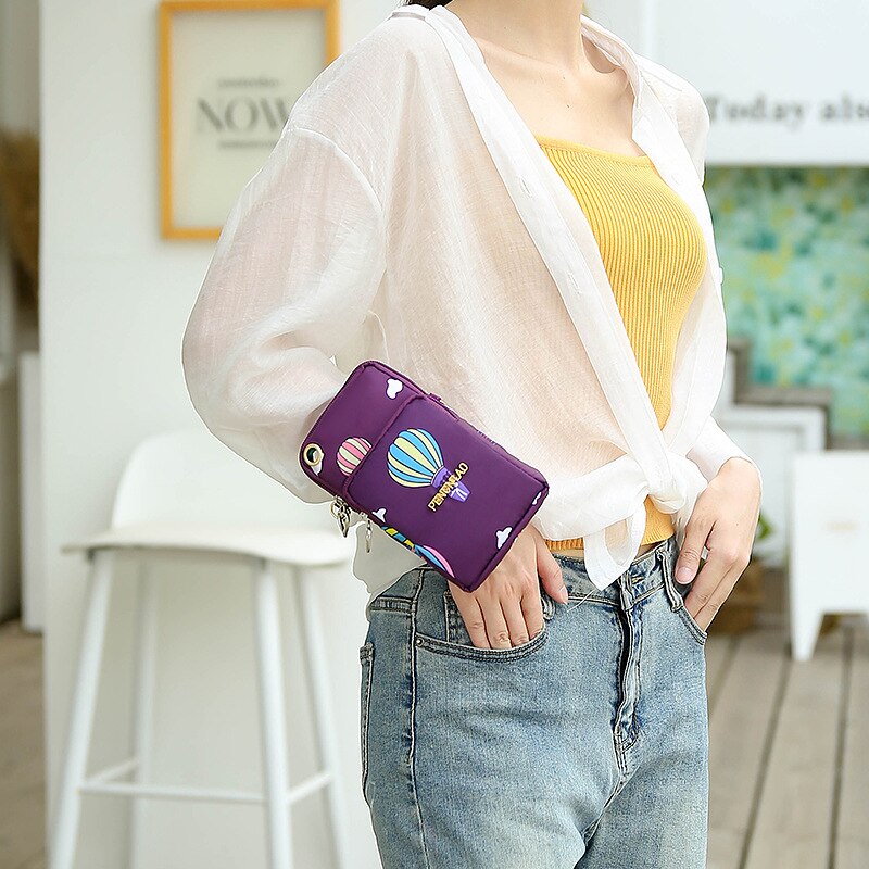 Mini bolso cruzado para teléfono móvil, bandolera para teléfono móvil, cinturón, bolso billetera bolsa de hombro, novedad de