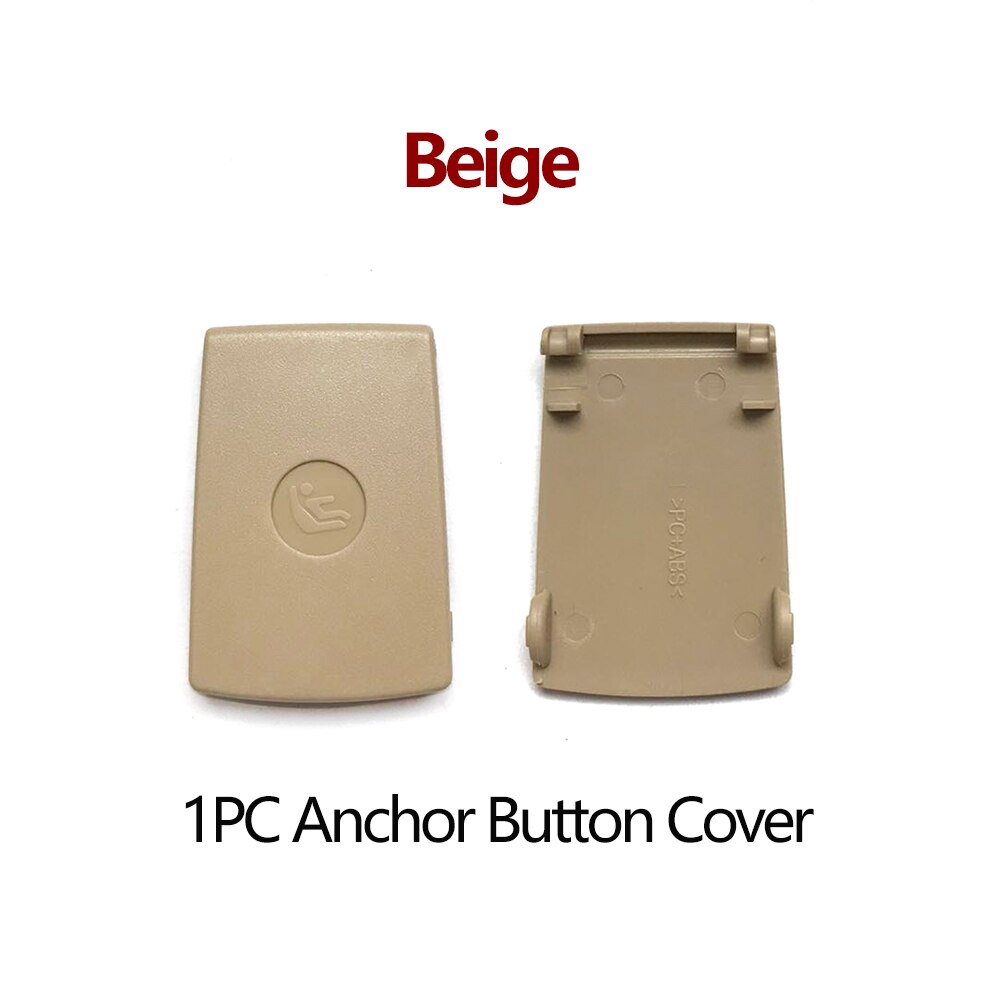 Asiento de seguridad para bebé, cubierta de botón de anclaje ISOFIX, reemplazo para BMW X1, E84, 1S, E81, E87, 3S, E90: Anchor Cover BEIGE
