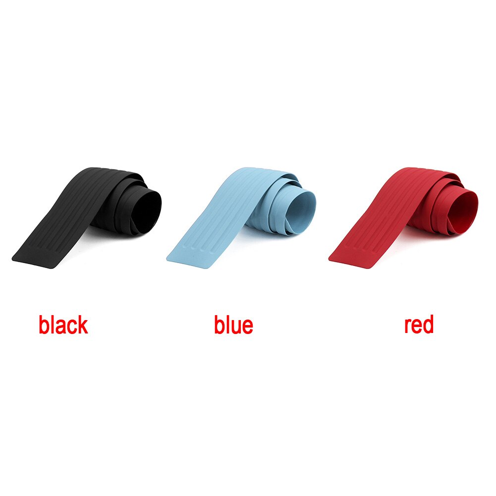 Rubber Car Door Sill Bumper Protector Trunk Guard Plate Sticker Rear Bumper Protection Trim Cover Strip Scratch Plate