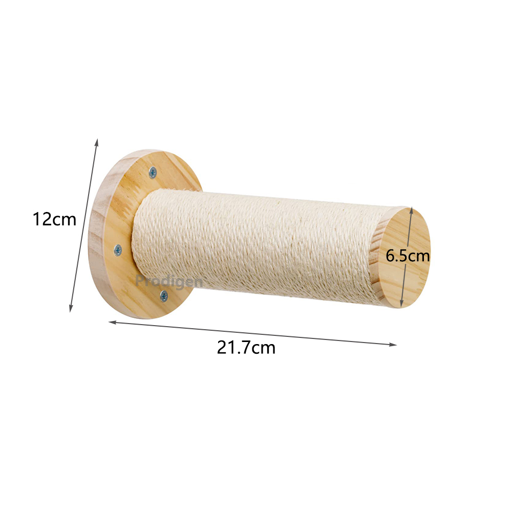 Kat Hangmat Hout En Sisal Touw Muur Gemonteerd Voor Grote Katten Of Kitty, Springplanken, Zitstokken Meubels Slapen: green