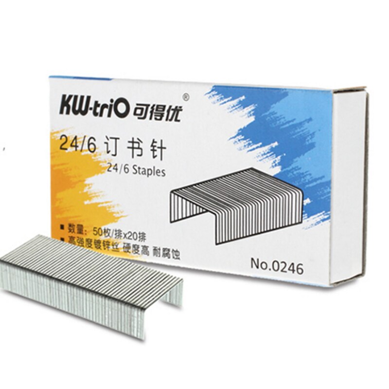 10 Box 1000pcs/Box 24/6 Staples Universal Metal Silver Stapler Pin 12# Paper Stapler Staples Office Binder Stationery