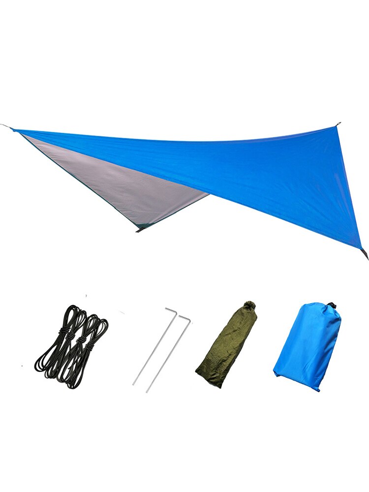 Outdoor Camping Silver-coated Thickened Beach Awning Awning Rain Proof Sun Block Fishing Multi-purpose Shade Outdoor Shade