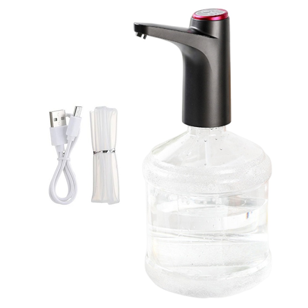 Probador de agua eléctrico de poco ruido, Control de botón, bombeo más rápido, dispensador de agua automático, portátil, recargable por USB: Marrón