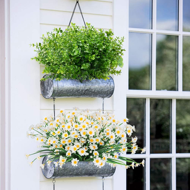 7 heads35 mesh Kunstplanten groene Eucalyptus Kerstkrans voor Bruiloft Thuis Balkon bonsai Decoratie DIY Schieten rekwisieten