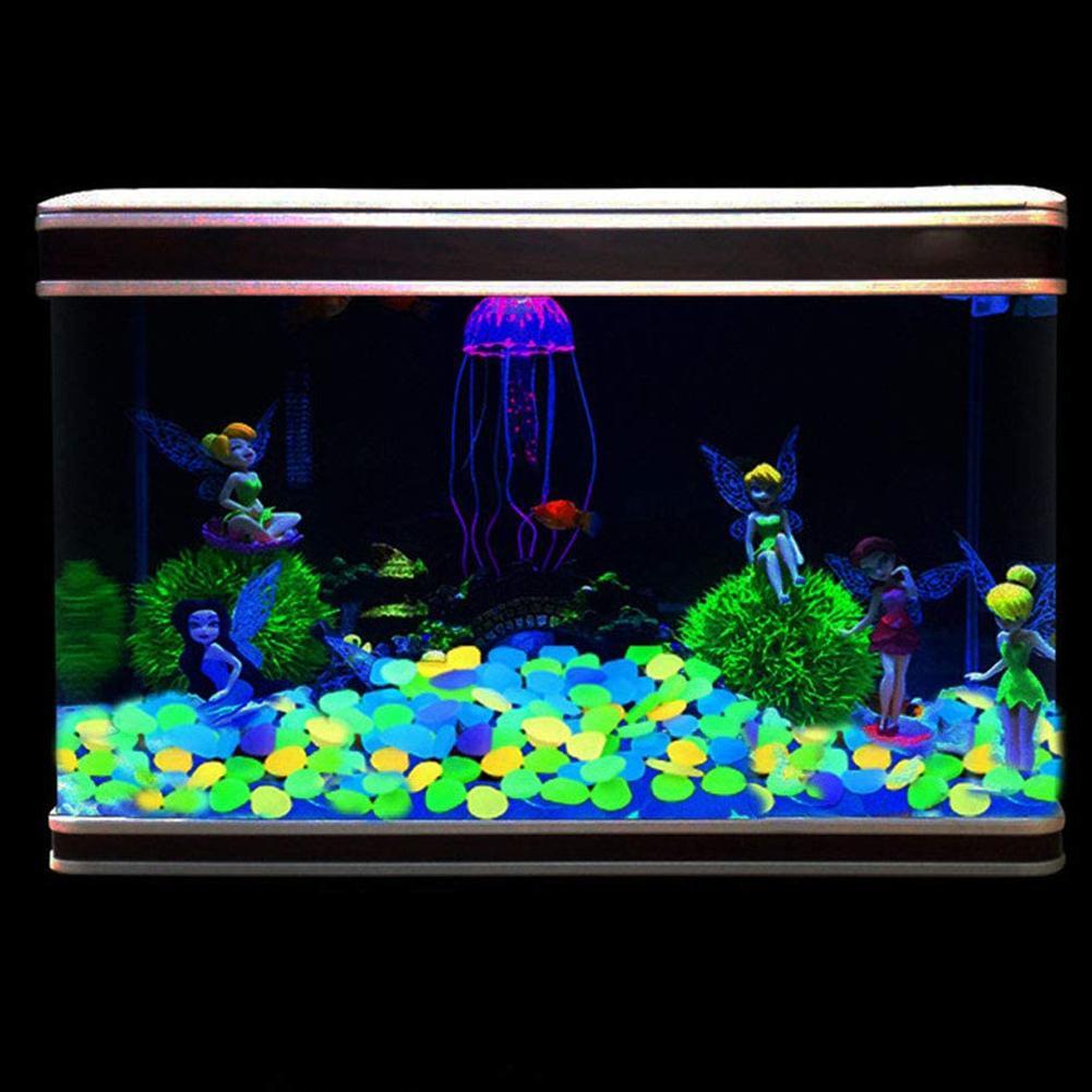 50pcs/100pcs Luminous Stone Walkway Rock Garden Patio Lawn Yard Stone Decoration Garden Craft Aquarium Fishtank Pebbles Decor